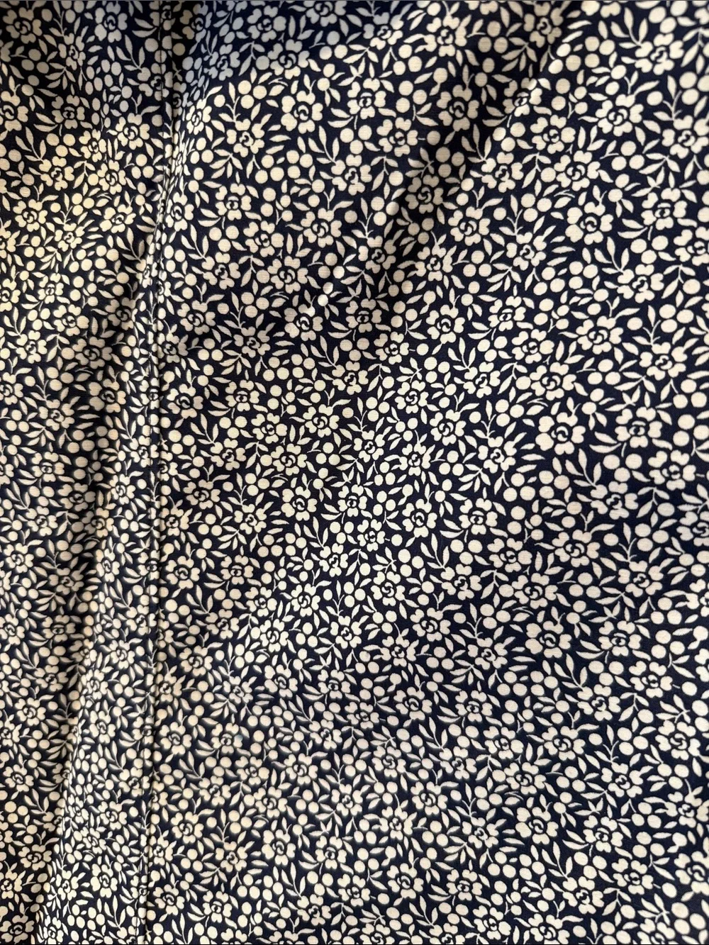 GAP Navy and White Floral Hooded Raincoat